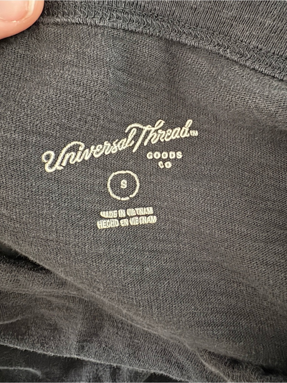 Universal Thread Black Short-Sleeve Midi Dress - Picture 2 of 2